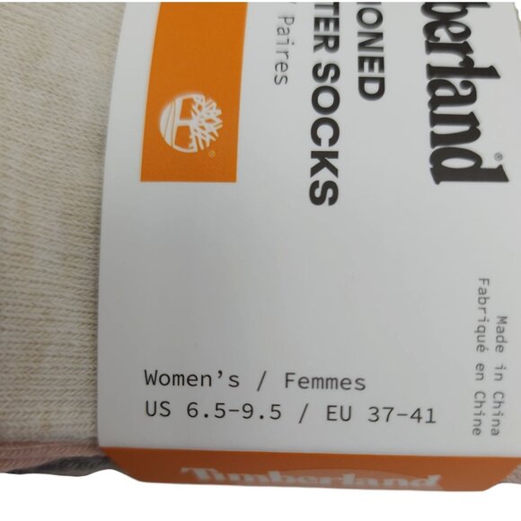 Timberland Womens Cushioned Quarter Socks Ankle 5 Pk Breathable Pink Gray Cream - Picture 4 of 8